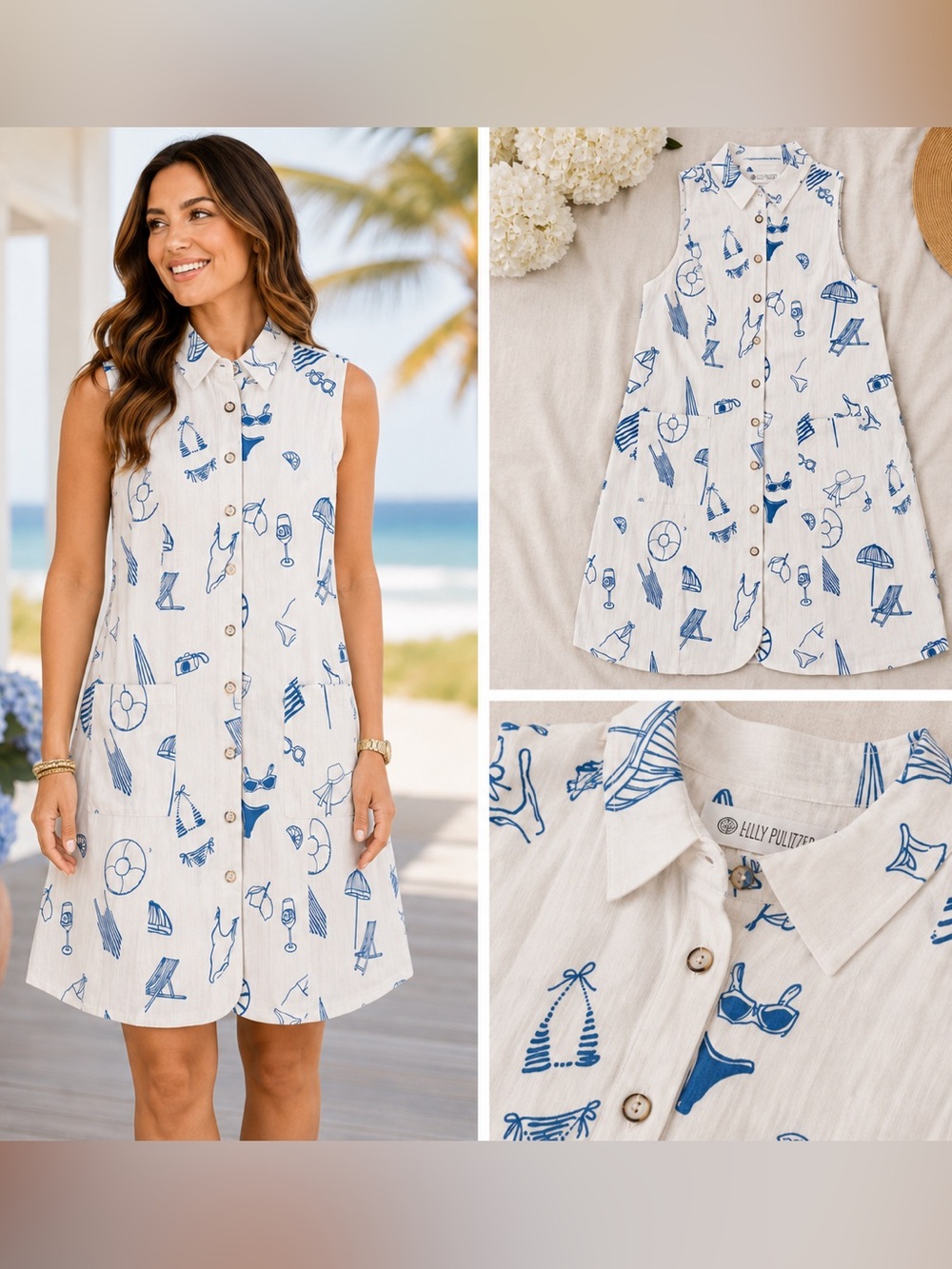 HOLLY SHAE - Stretch Poplin Pool Party NWT